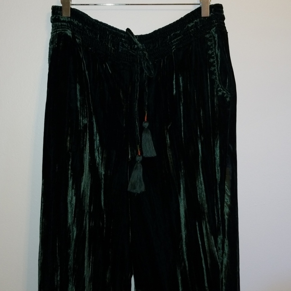 Hei Hei for Anthropologie velvet cropped pants